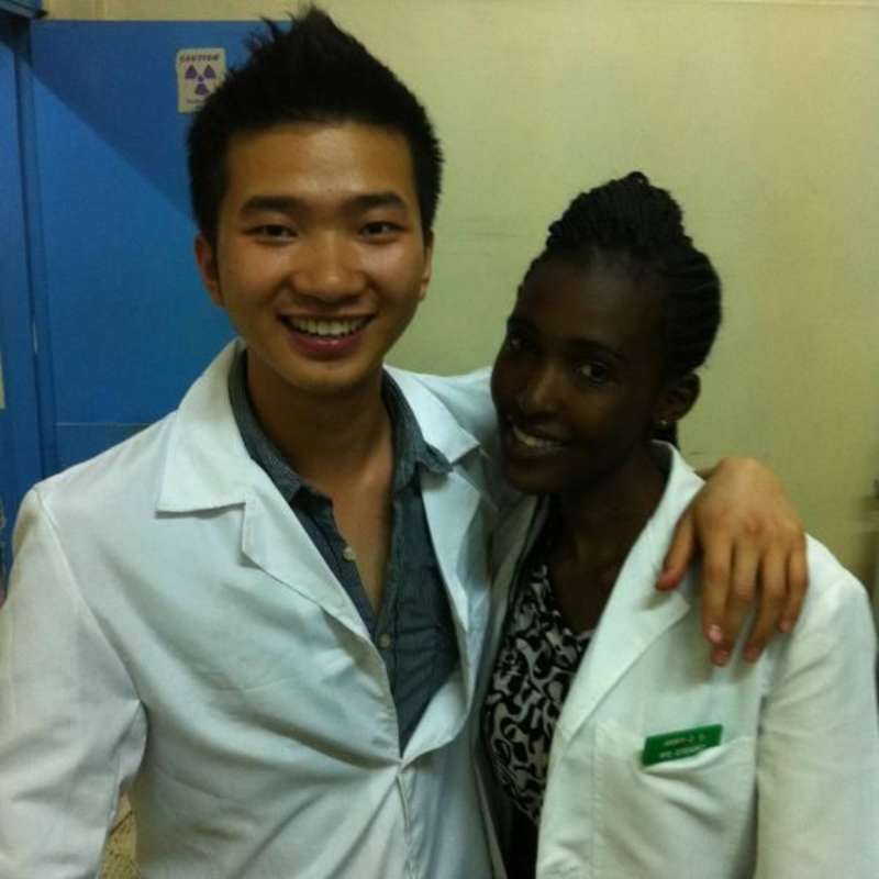 Health care and nursing in a hospital in Kenya