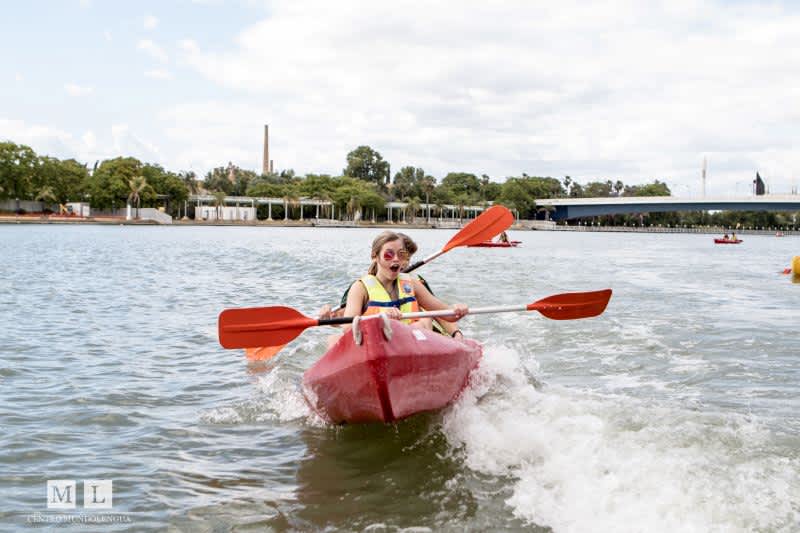 High School Students kayaking