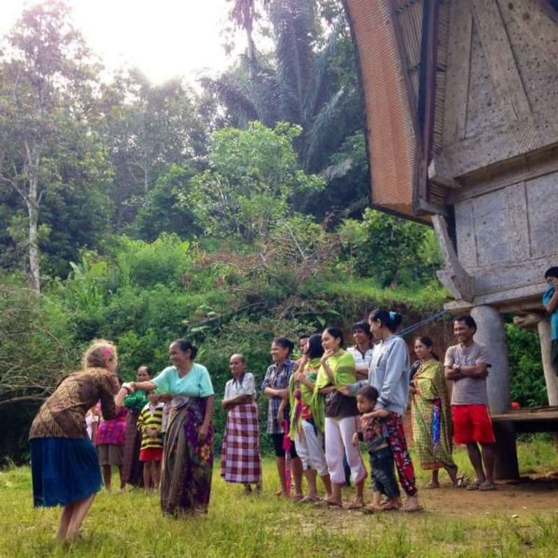 host family ceremony in Indonesia