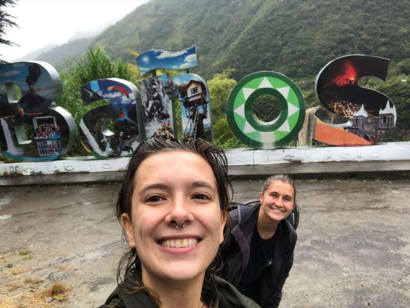 Intern attending intensive Spanish language classes in Ecuador before starting internship