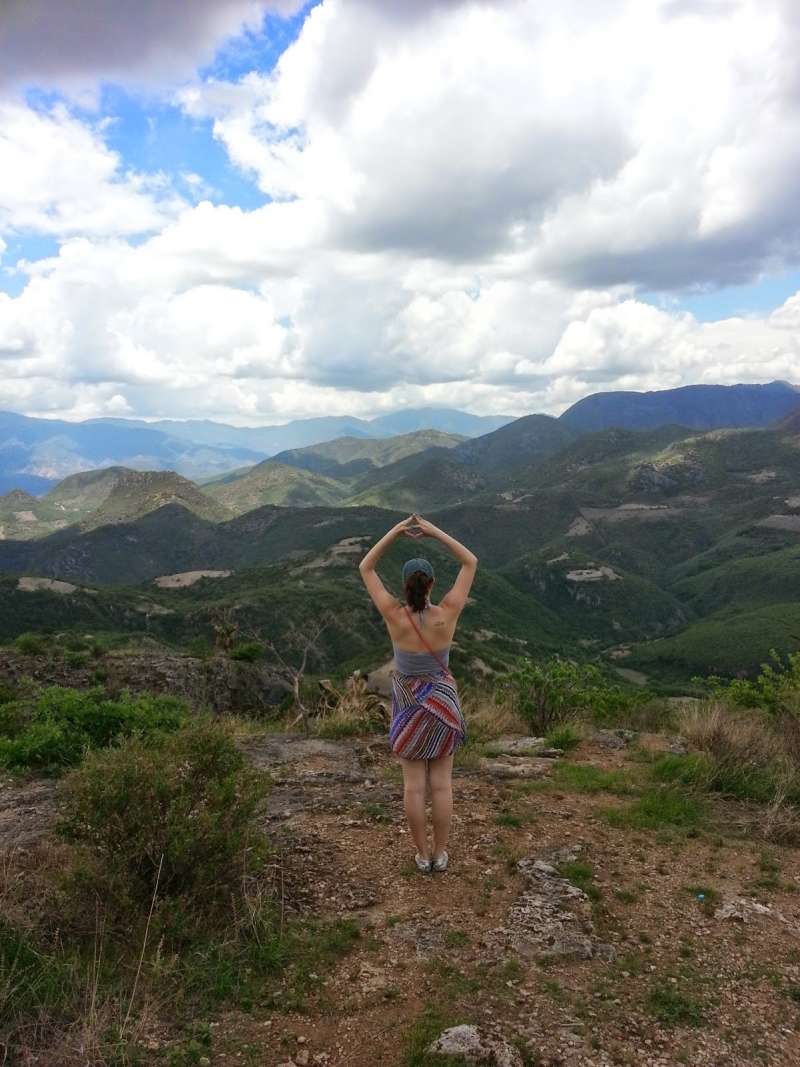 Intern working with local community in Oaxaca Mexico