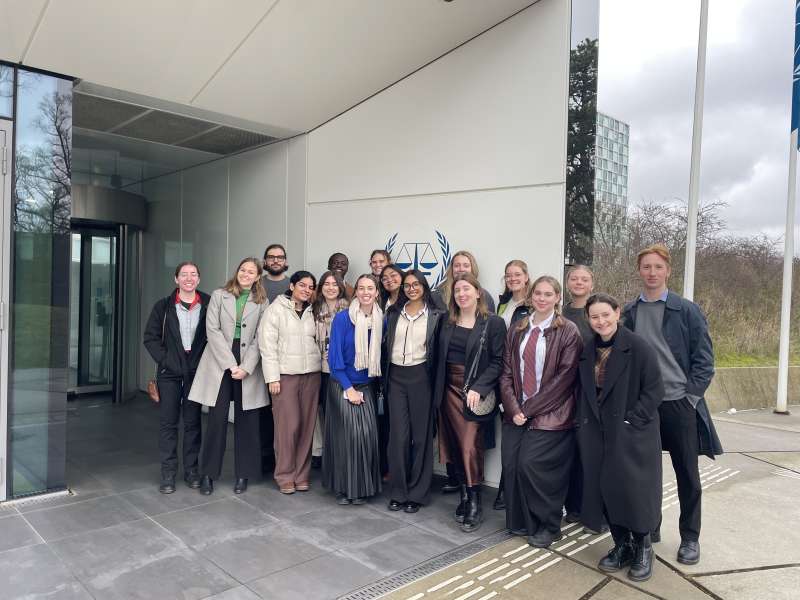 International Environmental Law students at the ICC in The Hague