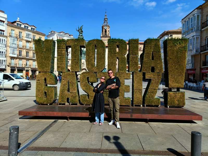 International intern exploring historic streets and beaches of Barcelona, Spain