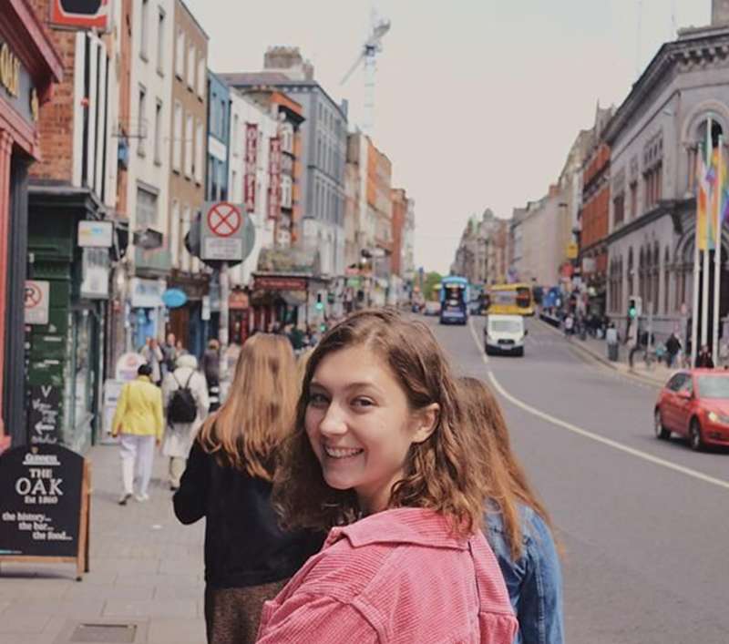 Students Exploring the streets of Dublin
