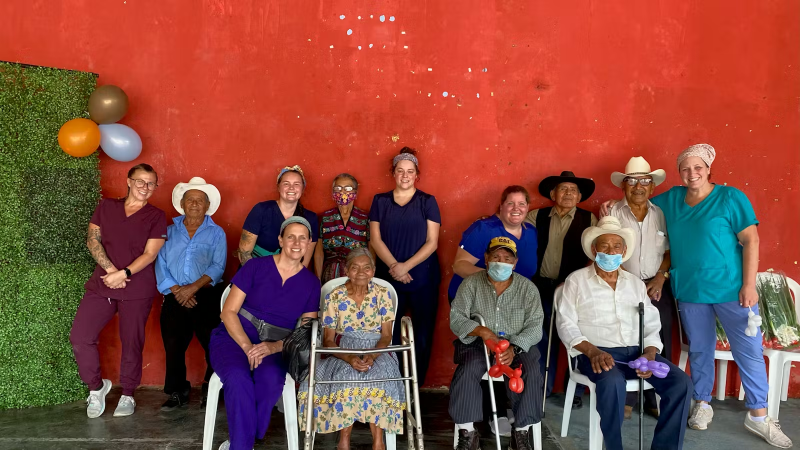 IVHQ Medical Campaign Volunteers with Elderly Patients they Cared for