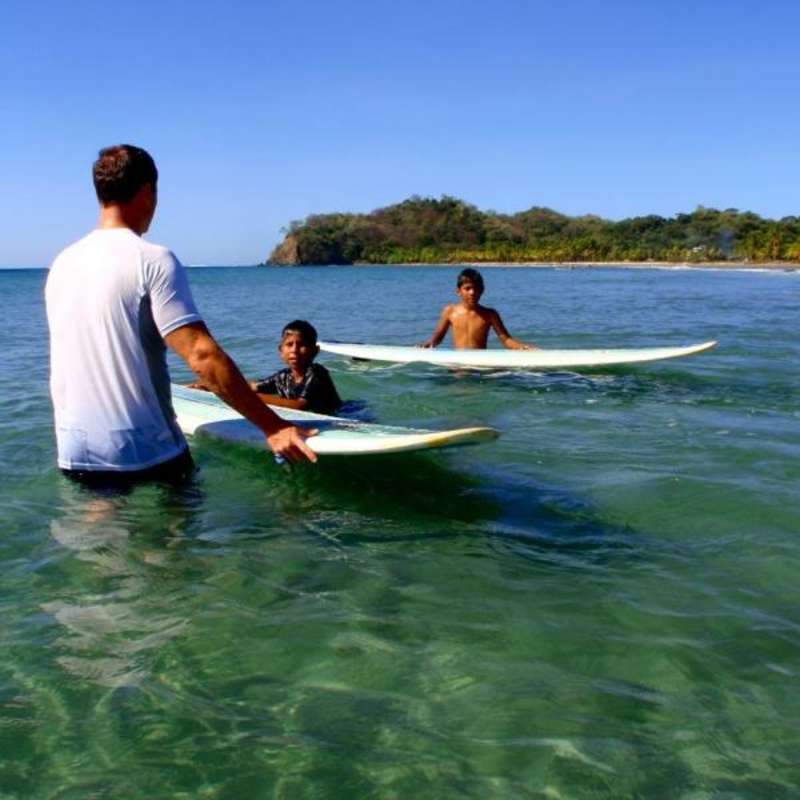 surfing for kids samara beach, costa rica