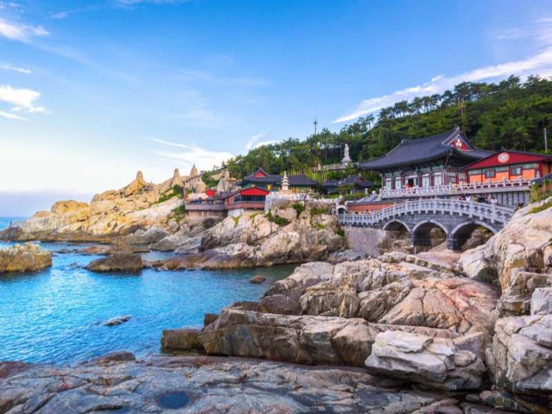 Landscape by the sea in Busan South Korea