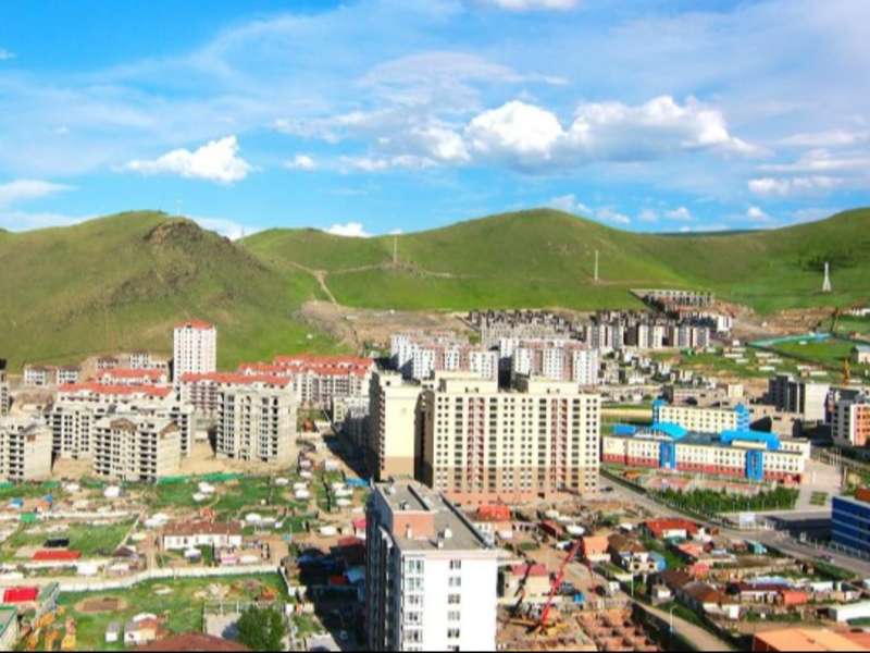 Landscape of inner city Mongolia