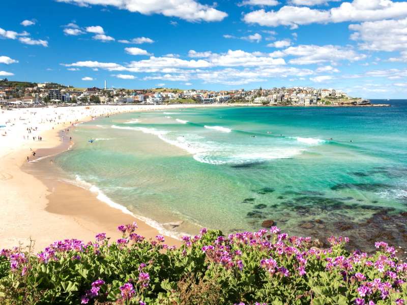 Landscape view of beach in Australia