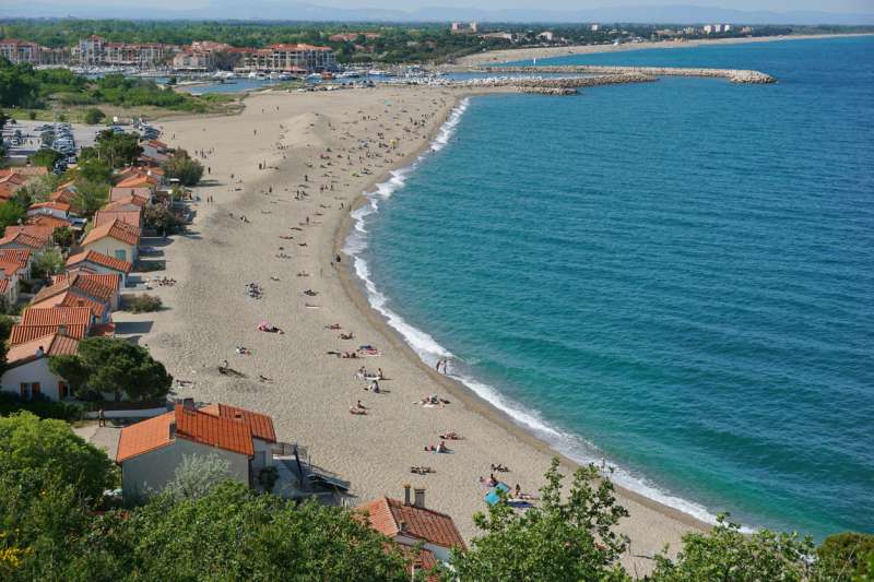 Long sandy Mediterranean beaches of Argelès-sur-Mer