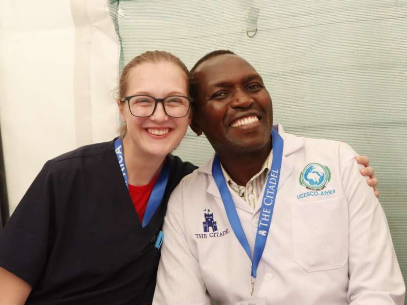 Medical Volunteer with our local doctor