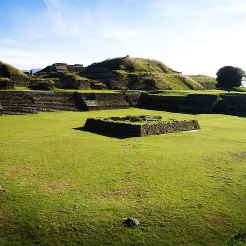 Monte Alban ruins in Oaxaca, Mexico