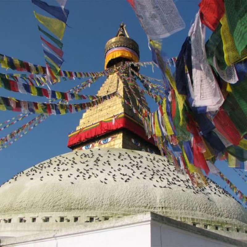 beautiful temple in Nepal