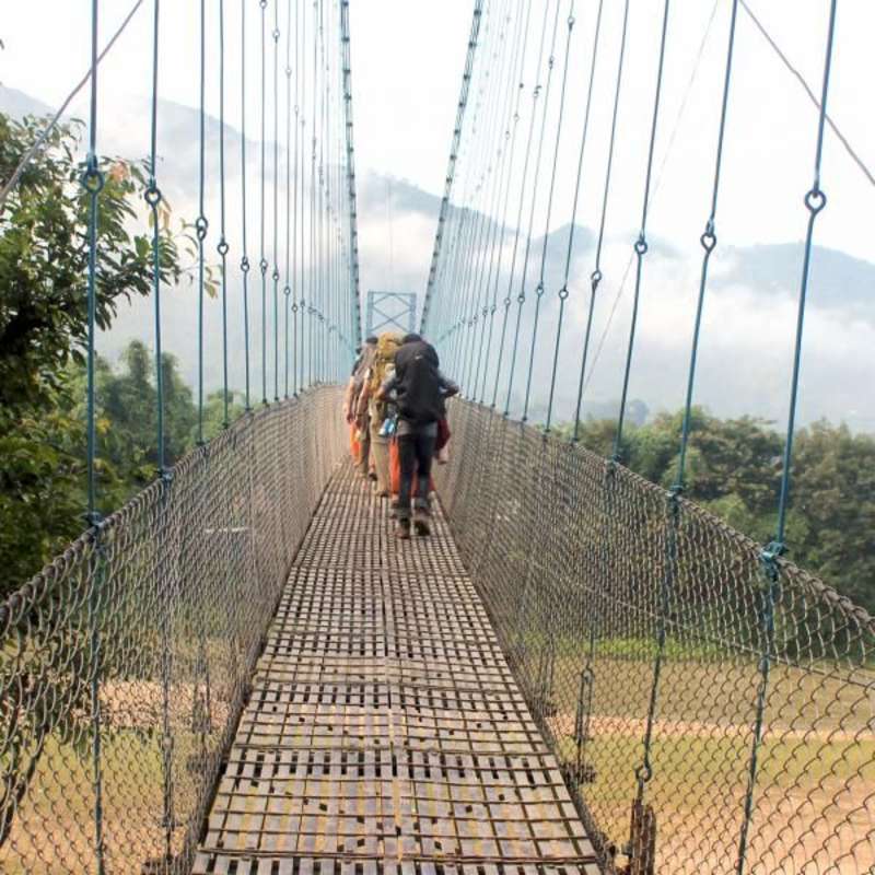 Trekking hiking in Nepal