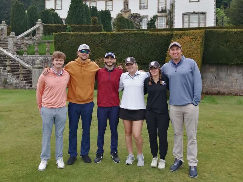 Our Scotland intern golfers on the field!