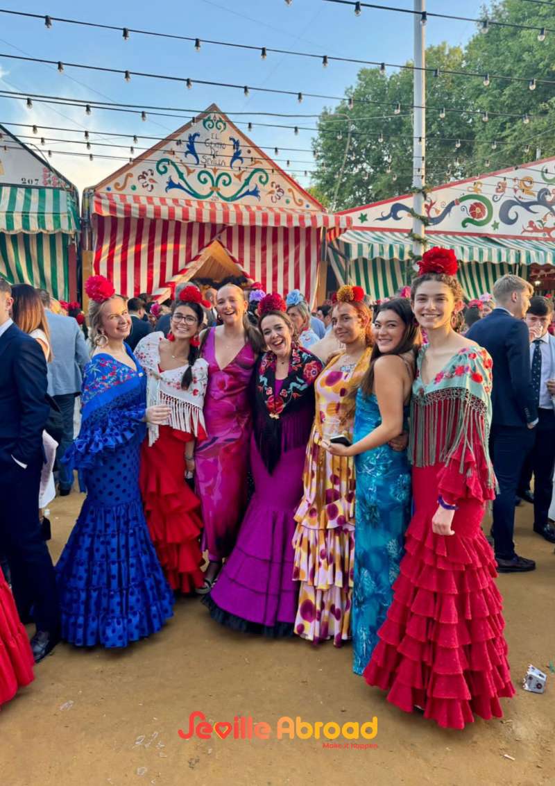Our students during Feria de Abril