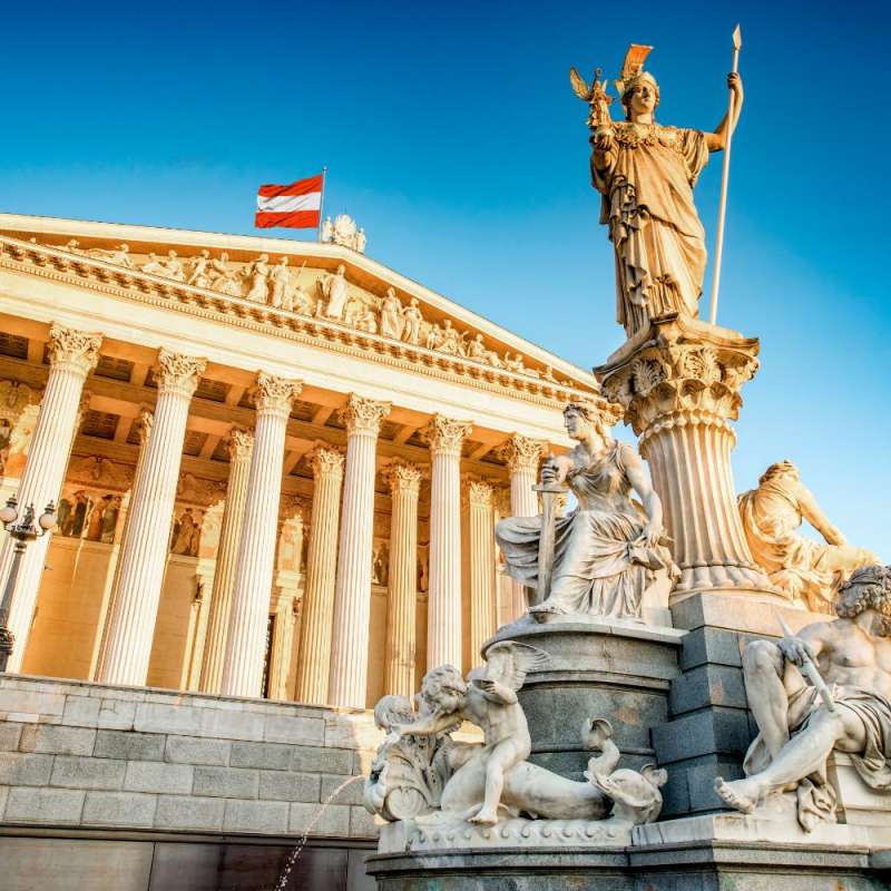 Parliament in Vienna, Austria
