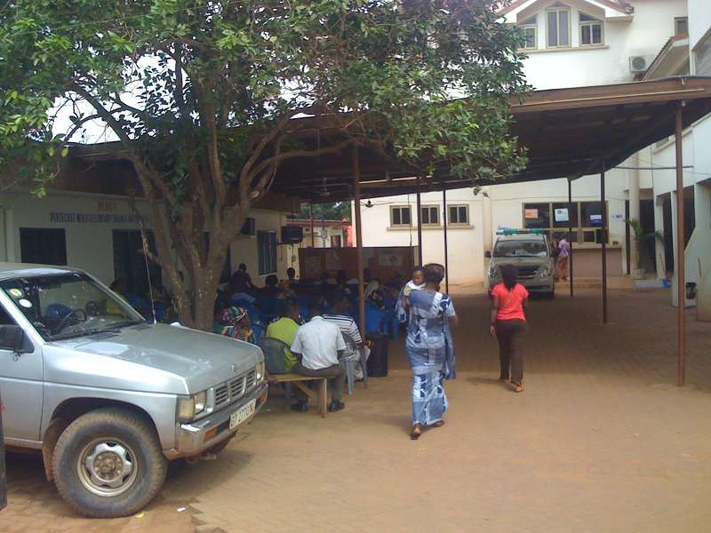 People Outside the Hospital