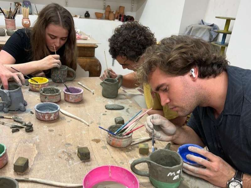 Pottery class in Athens