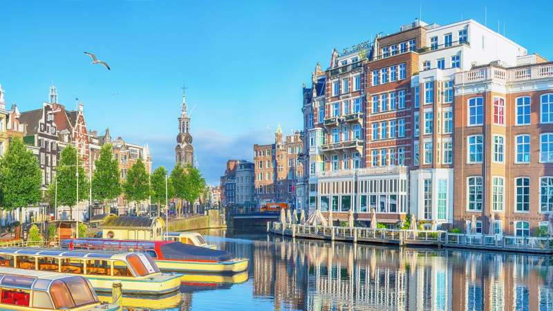 Reflection of Amsterdam Canal