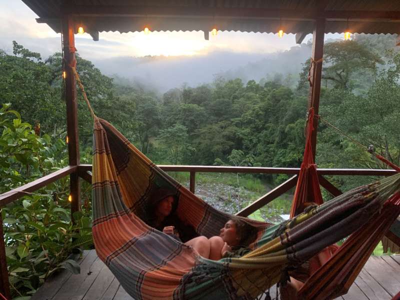 Relaxing in the cloud forest of Costa Rica