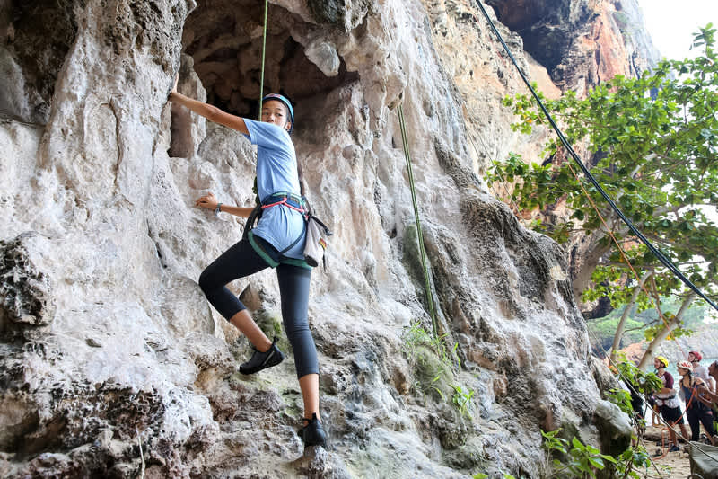 Rock climbing