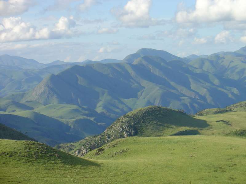 Rolling hills in eSwatini