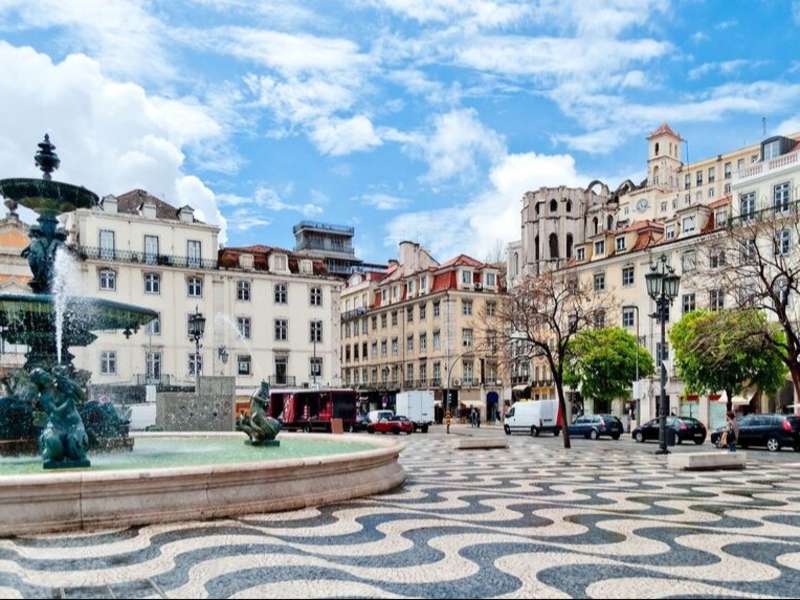 Rossio square in Lisbon