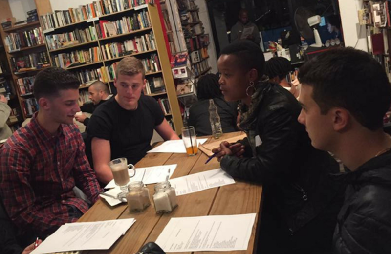 Internship students work on assignments in Cape Town