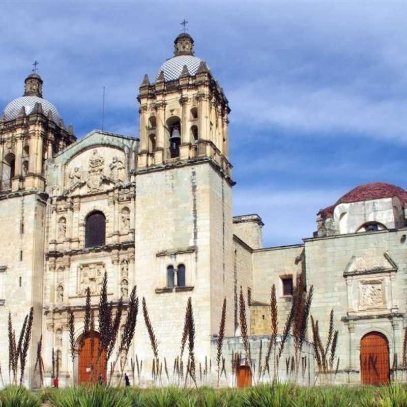 The historic Santo Domingo Church in Oaxaca, Mexico
