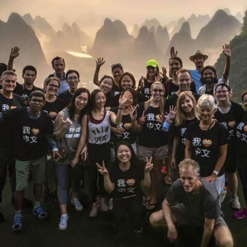 Group trip to a nearby mountain
