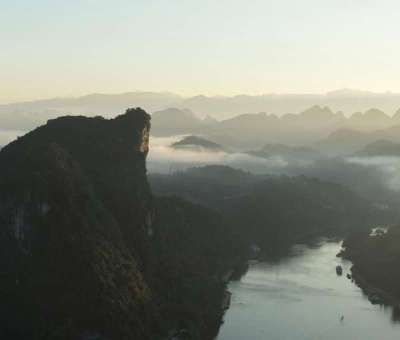 Mountain views in Yangshuo
