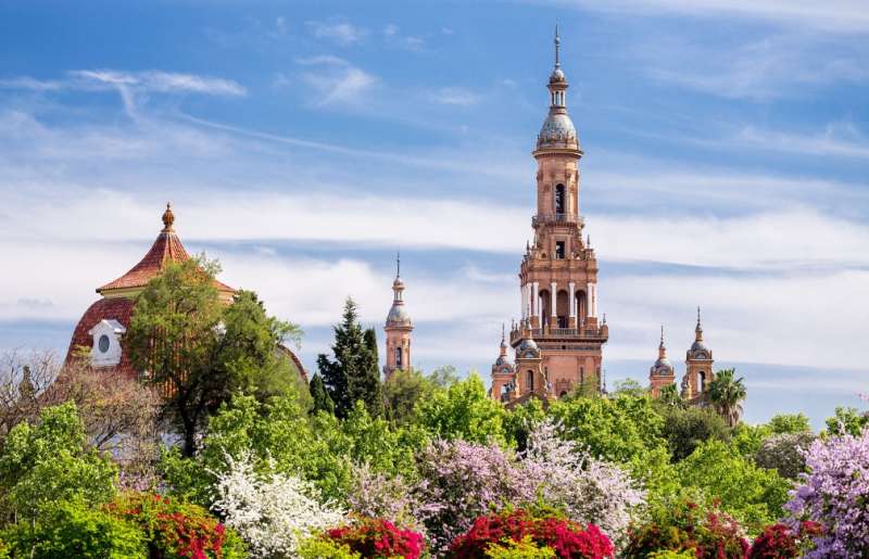 Seville building on a sunny day