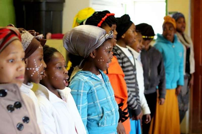 Children singing