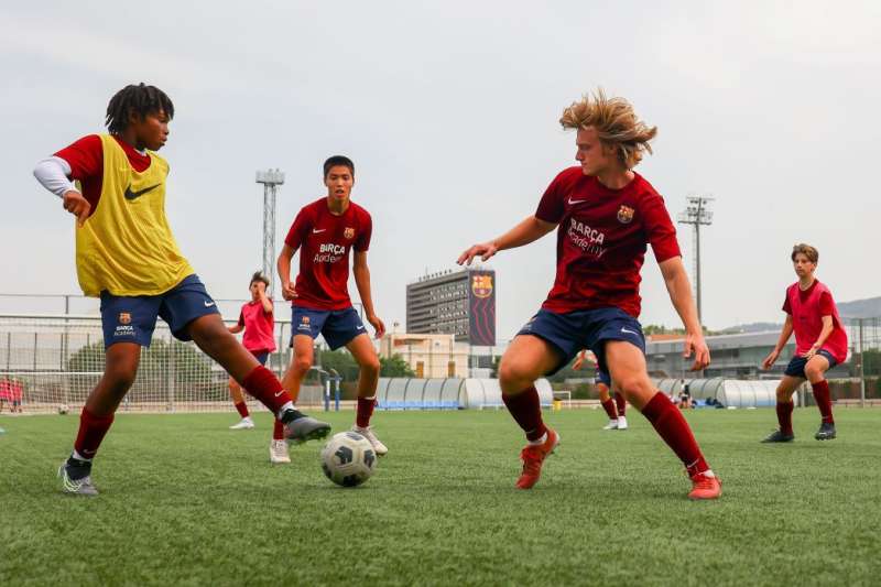 Soccer Training session in Barcelona Spain
