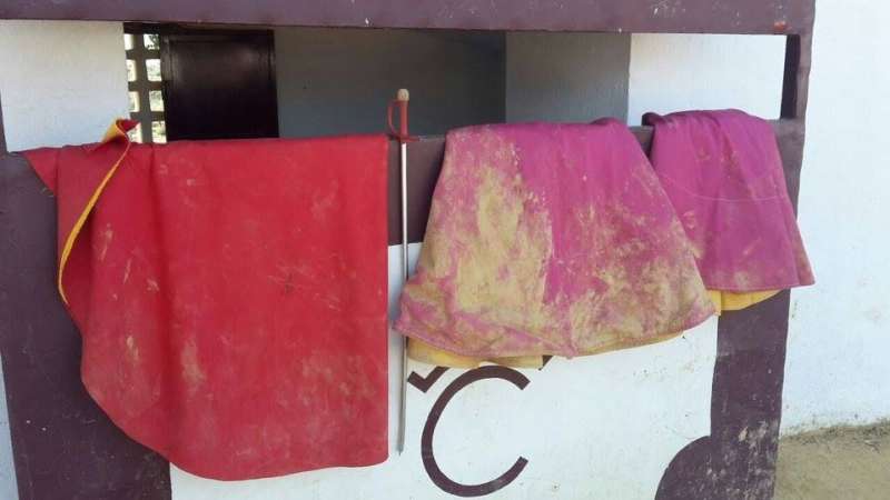 Bullfighter's muleta