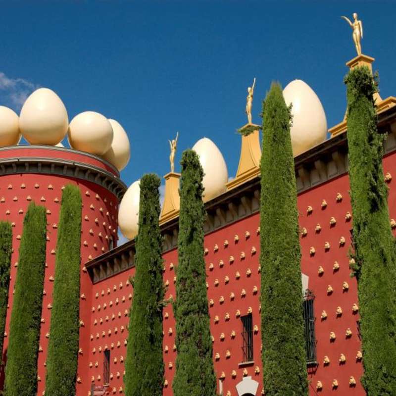 Side of the Dali museum in Barcelona