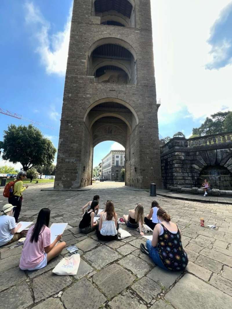 Student exercise in Rome