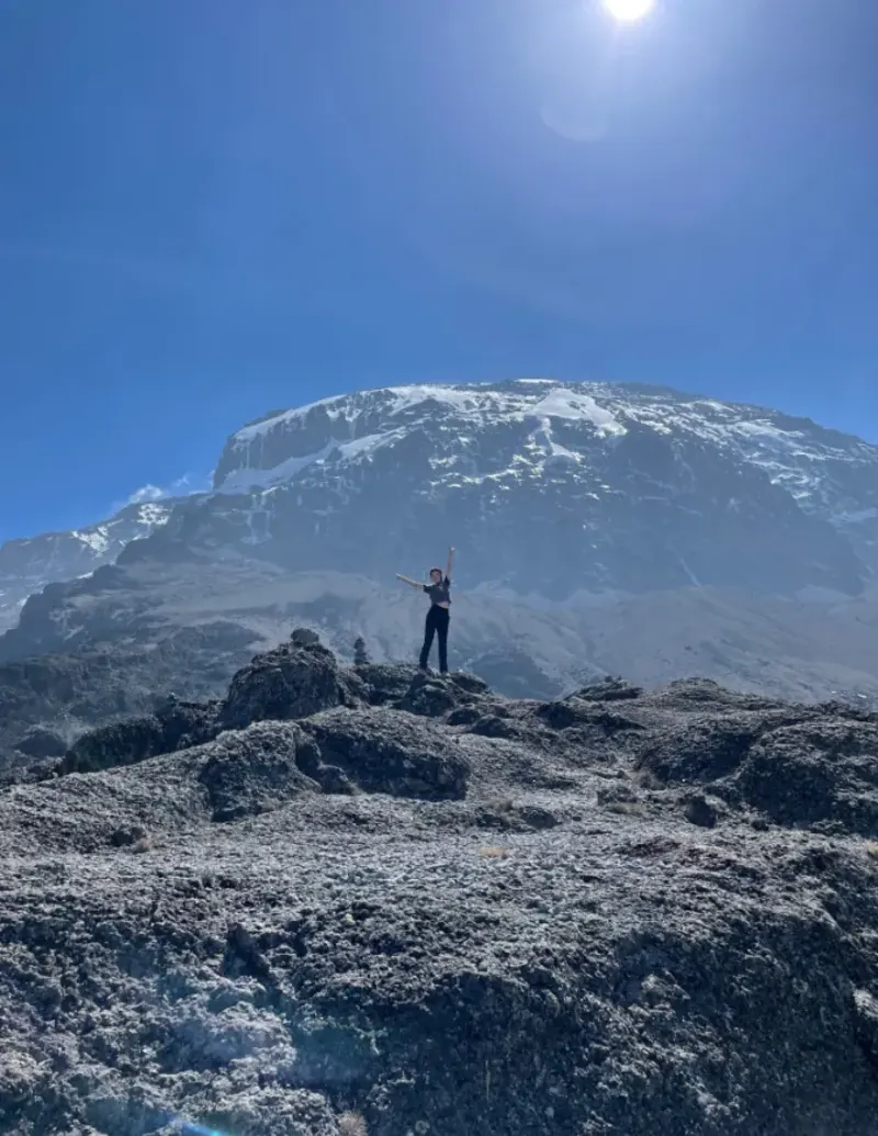 Student on Kilimanjaro