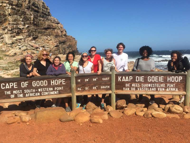 Students at Cape of Good Hope