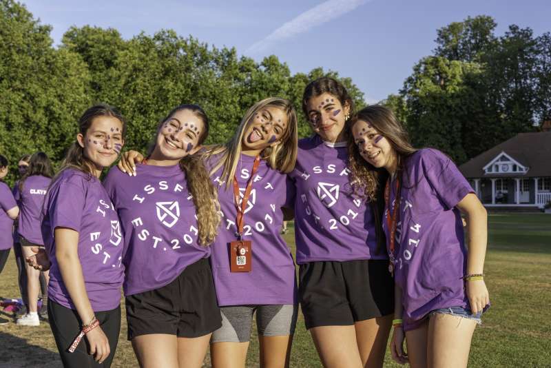 students at clan event