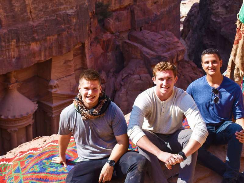 Students at Petra