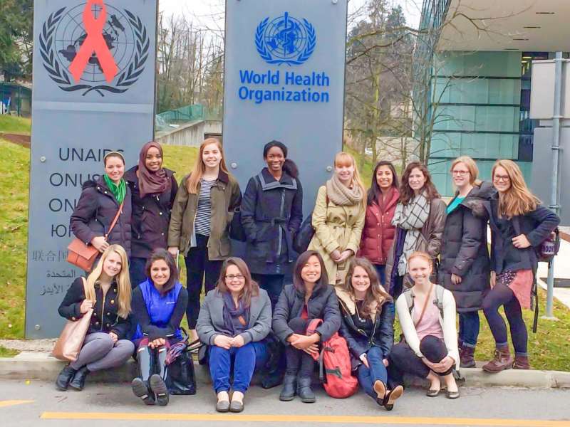 Students at the WHO