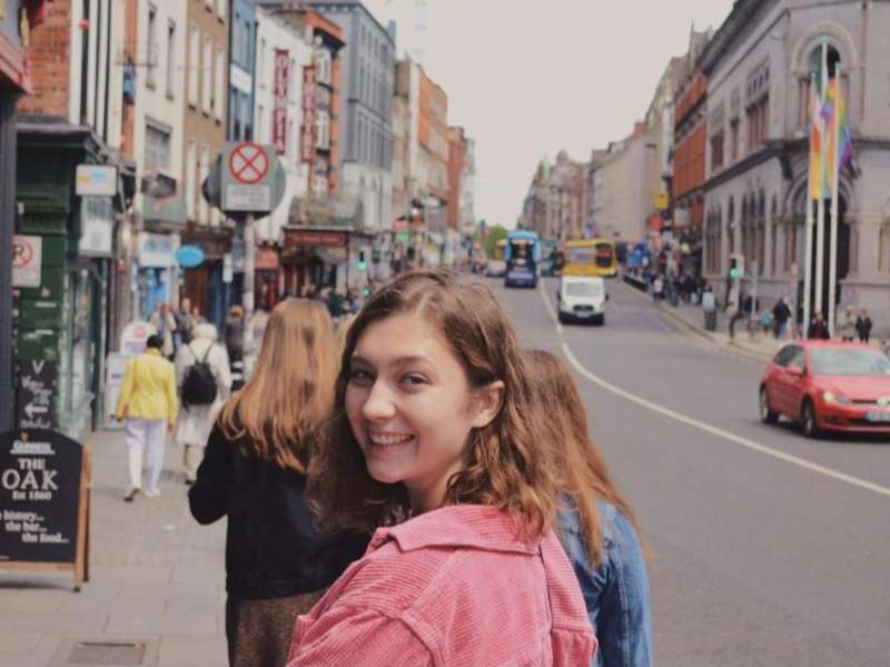 Students explore the streets of Dublin, Ireland.