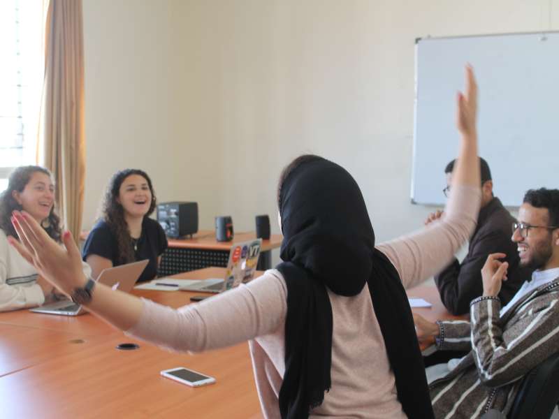 Students in a classroom