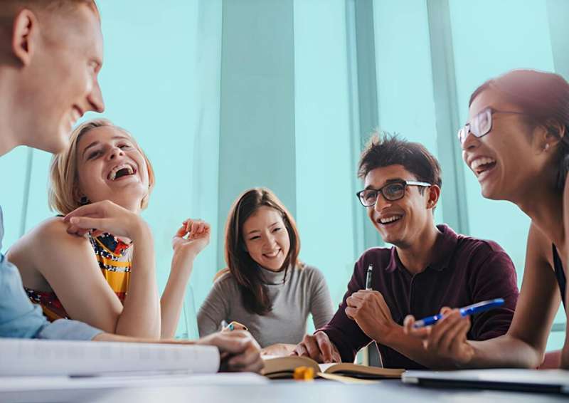 Students in class