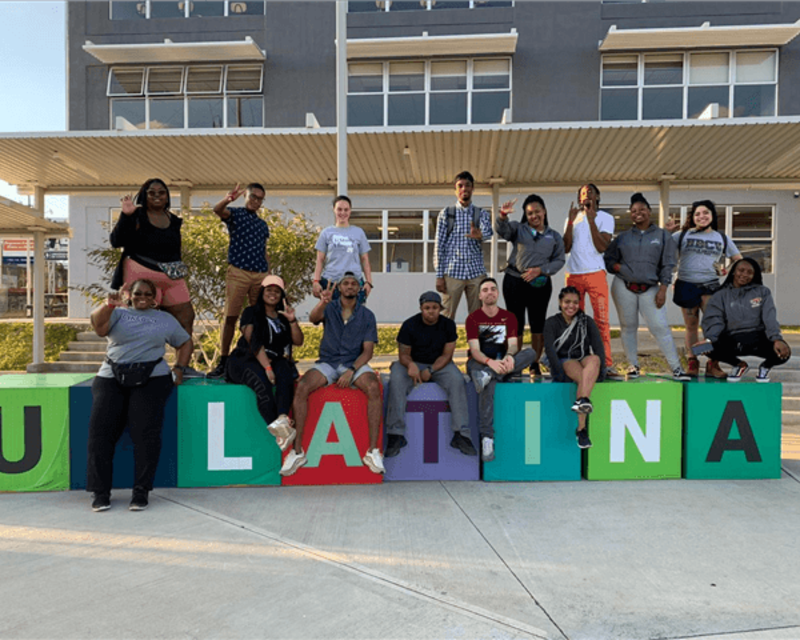 Study abroad students at the Latin University of Costa Rica