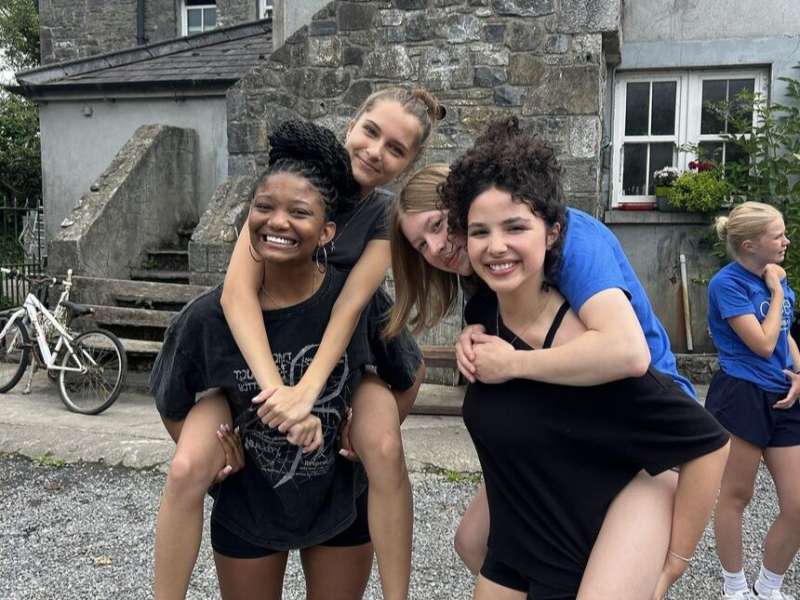 Students on a farm in Dublin