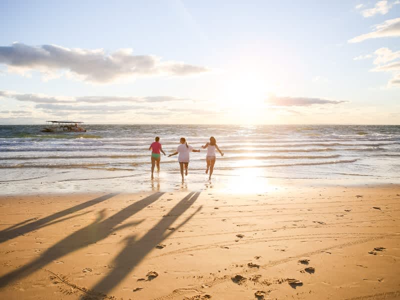 Students on beach