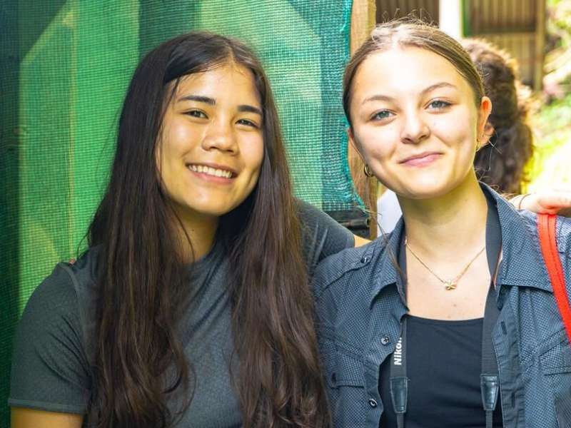 Students on program in Monteverde